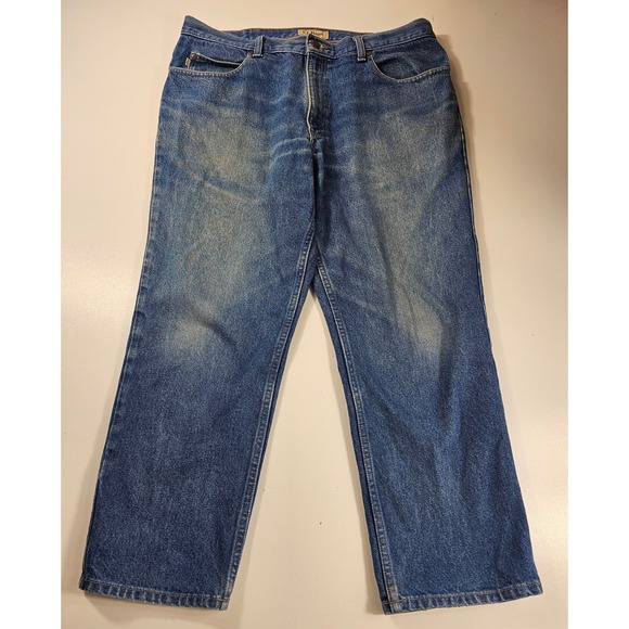 Ll bean 38x28 classic fit blue jeans EUC Career Casual work ^ - Picture 1 of 5